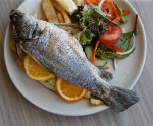 SEAFOOD FOCUS: Try the baked whole baby barramundi.